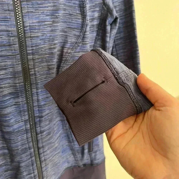 RARE Lululemon Full Zip Nice Asana Jacket - Wee Are From Space Cadet Blue - Picture 15 of 16